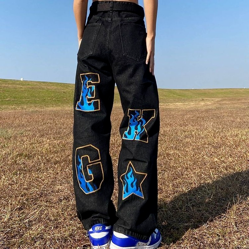 Urban Retro Wide-Leg Men's Jeans