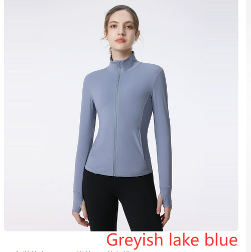 Chaqueta Deportiva con Cremallera y Mangas Largas para Mujeres, Ideal para Yoga y Correr