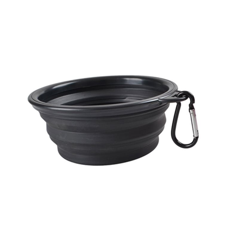 Comedero plegable de silicona para perros