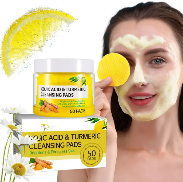 Toallita iluminadora de cúrcuma y ácido kójico