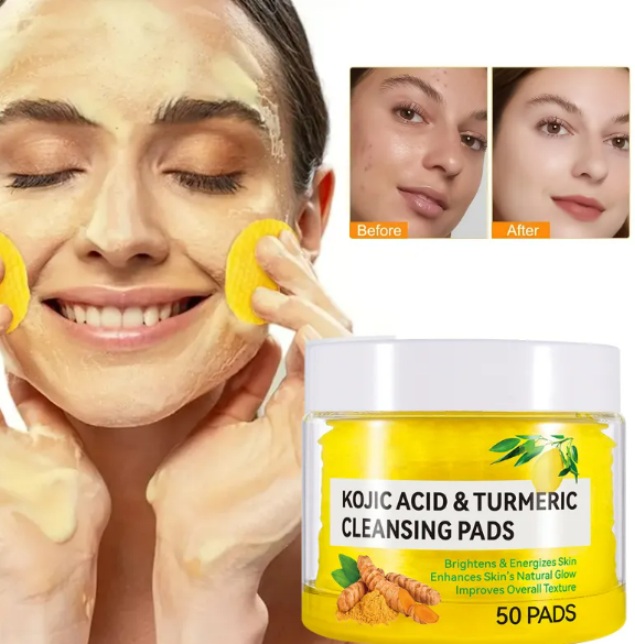 Toallita iluminadora de cúrcuma y ácido kójico