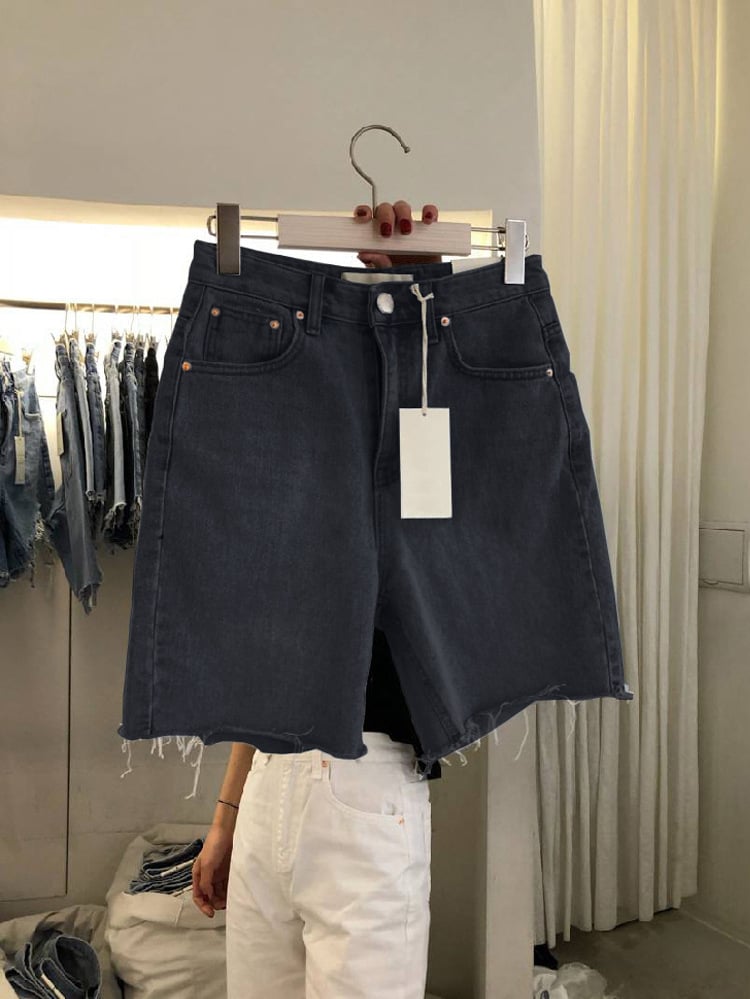 Relaxed Fit Women's Denim Shorts