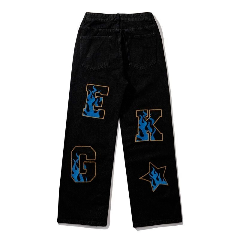 Urban Retro Wide-Leg Men's Jeans