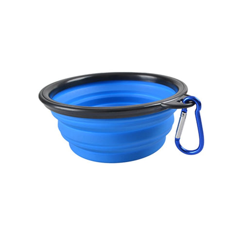 Comedero plegable de silicona para perros