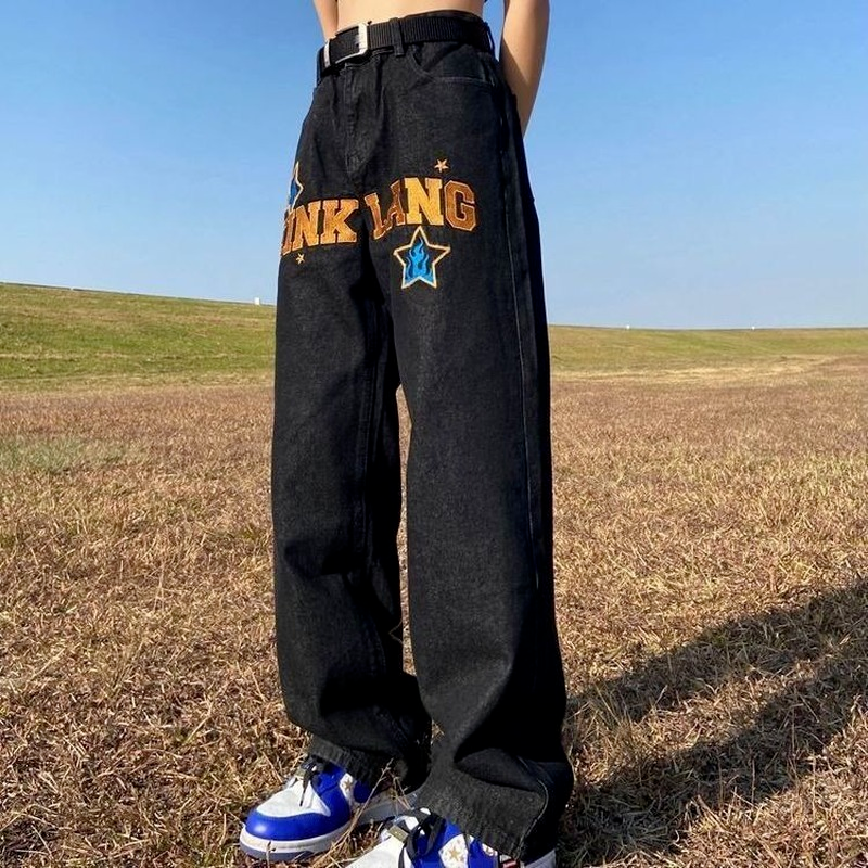 Urban Retro Wide-Leg Men's Jeans